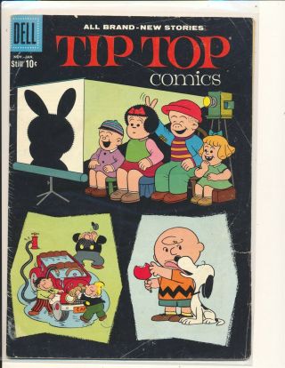 Tip Top Comics 219 - Peanuts Pages & Partial Cover G/vg Cond.