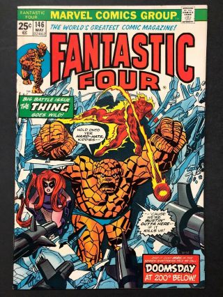 Fantastic Four 146 (may 1974,  Marvel) Vs.  Temak The Abominable Snowman Comic