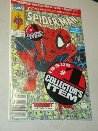 Spider - Man Torment 1 - Green Bagged - Bar Coded - Marvel,  1990 - Nm,  /mt