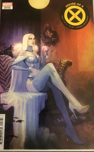 House Of X 3 Huddleston 1:10 Variant " Emma Frost " White Queen Of Hellfire Club
