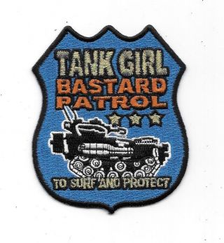 Tank Girl Bastard Patrol Logo Embroidered Patch British Comic Book