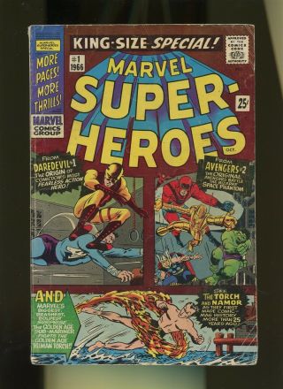 Marvel - Heroes 1 Gd/vg 3.  0 1 Book Daredevil Sub - Mariner Avengerws