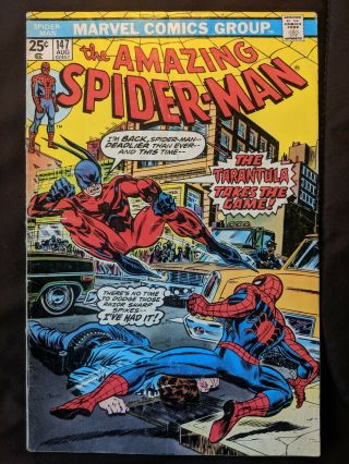 Spider - Man 147,  Vg -,  Vol.  1,  8/1975,  Marvel Comics