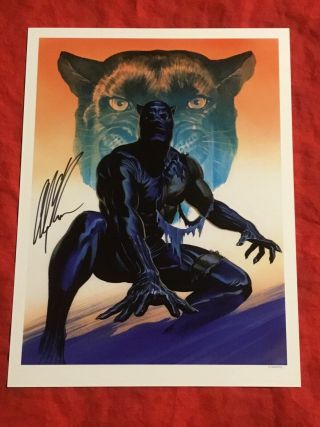 BLACK PANTHER LIMITED EDITION ART PRINT HAND - SIGNED BY ALEX ROSS 3