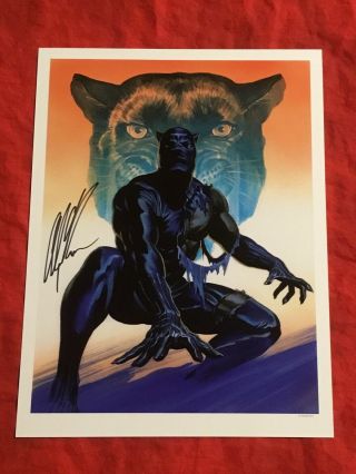 BLACK PANTHER LIMITED EDITION ART PRINT HAND - SIGNED BY ALEX ROSS 4