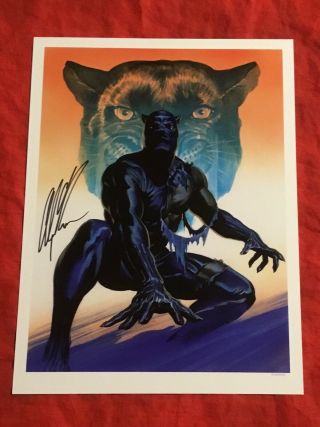 BLACK PANTHER LIMITED EDITION ART PRINT HAND - SIGNED BY ALEX ROSS 5