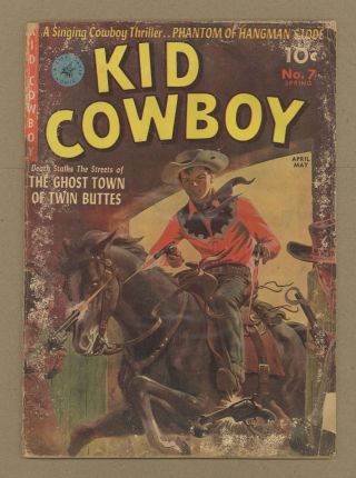 Kid Cowboy (ziff Davis) 7 1952 Fr 1.  0 Low Grade