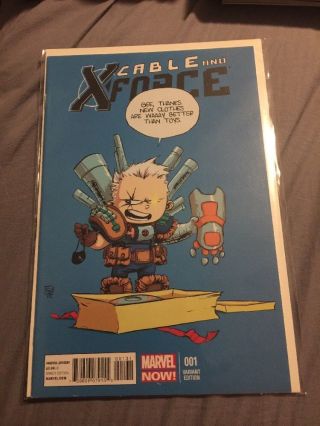 Cable And X - Force 1 Skottie Young Variant Cover Vf
