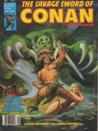 The Savage Sword Of Conan The Barbarian - No 48 - January 1980 - Cover: Redondo