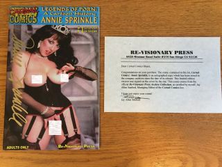 Legends Of Porn: A Cartoon History 1 Annie Sprinkle (signed Photo Cover, )