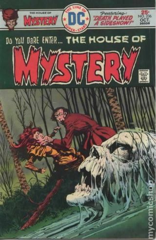 House Of Mystery (1st Series) 236 1975 Vg Stock Image Low Grade