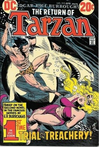 Tarzan Comic Book 219 Dc Comics 1973 Very Good,