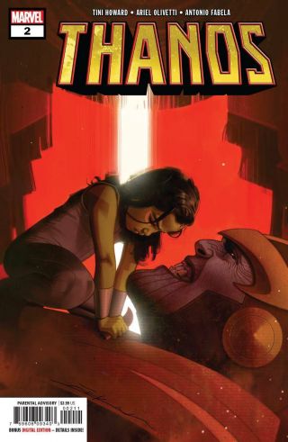Thanos 2 Main Cover Marvel Comic 1st Print 2019 Nm Tini Howard Ariel Olivetti