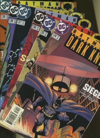 Batman: Legends Of The Dark Knight 134,  135,  136,  137,  138,  139 6 Books Dc Comics