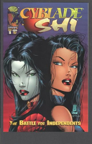 Cyblade Shi " The Battle For Independents " 1 1st Appearance Of Witchblade Nm