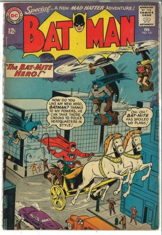 Batman 161 (1964) " The Bat - Mite Hero " 4.  5