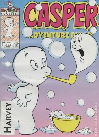 Casper Adventure Digest 3 1993 Fn/vf 7.  0 Stock Image