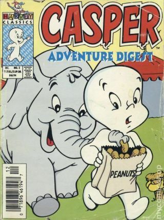 Casper Adventure Digest 2 1992 Fn,  6.  5 Stock Image