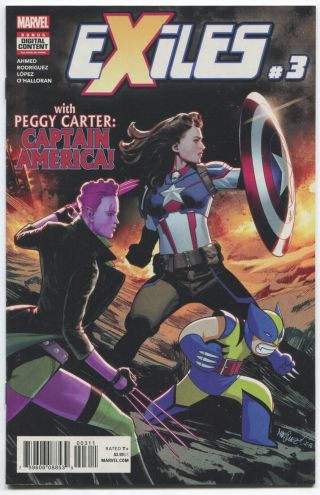 Exiles (2018) 3 - 1st Peggy Carter As Captain America - Marvel