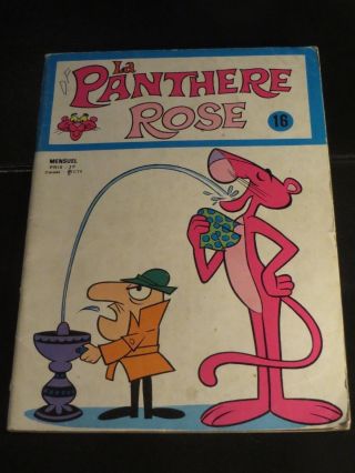 1976 The Pink Panther La Panthere Rose 16 Comic Book Learn French