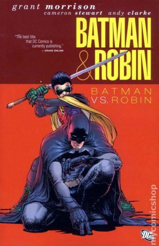 Batman And Robin Batman Vs.  Robin Tpb (dc) 1 - 1st 2011 Vg Stock Image Low Grade