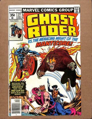 Ghost Rider 27 - Higher Grade - Johnny Blaze Dead Or Alive? Marvel Comics