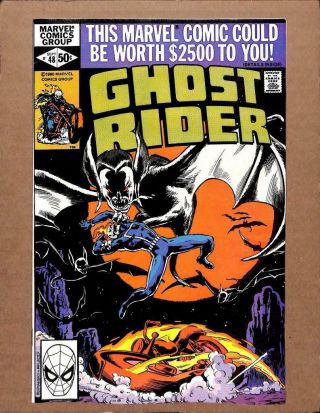 Ghost Rider 48 - Near 9.  6 Nm - Johnny Blaze Dead Or Alive Marvel Comics