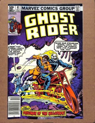 Ghost Rider 61 - Near 9.  8 Nm - Johnny Blaze Dead Or Alive Marvel Comics