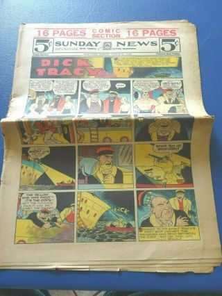 York Sunday News 16 Page Comic Section,  March 20,  1938