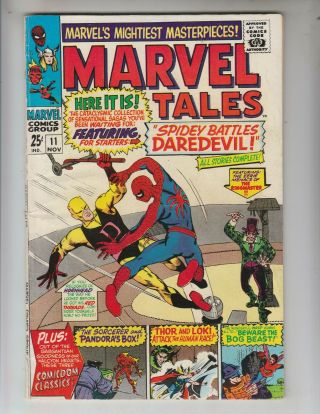 Marvel Tales 11 Vgf (5.  0) 11/66 Spiderman Battles Daredevil