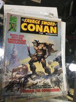 The Savage Sword Of Conan 10 Marvel Comics