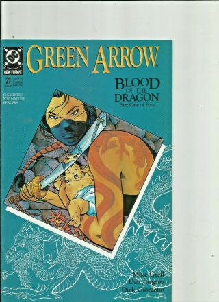 Green Arrow Blood Of The Dragon Complete Arc Mike Grell Dc Comics