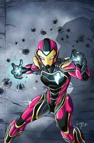 Ironheart 1 Luciano Vecchio 1:10 Variant - Not A Virgin Cover - Stock Image