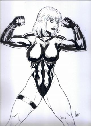 Fairchild 2 Sexy Ink Pinup Art Comic Page By Nato