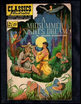 Classics Illustrated 87 G Hrn167 A Midsummer Night 