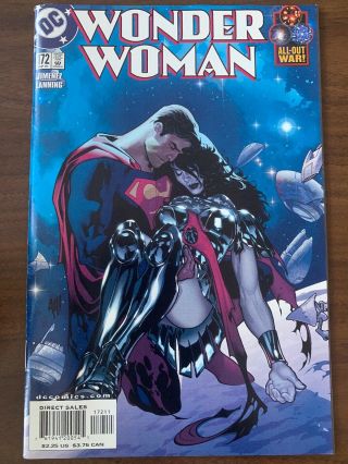 Wonder Woman 172 (vol.  2) 1st Print Adam Hughes Cover Superman Key Dc Vf,  Ah