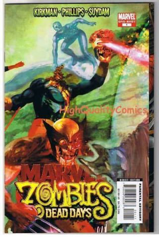 Marvel Zombies : Dead Days 1,  Kirkman,  Suydam,  2007,  Nm,  More Mz 