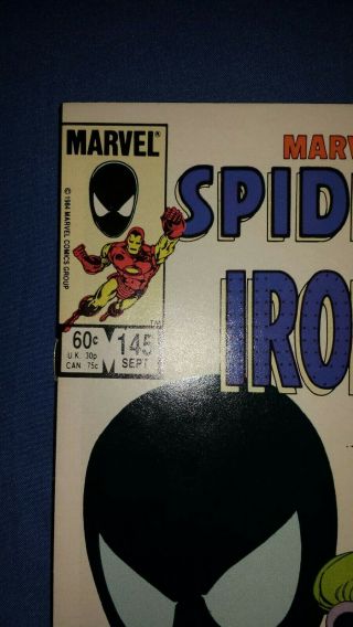 Marvel Team - Up 145 featuring Spider - man,  Iron Man (September 1984 Marvel) 2