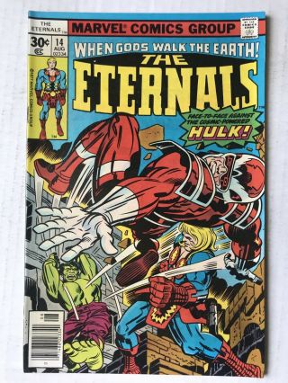 The Eternals 14 August 1977 Marvel Vintage First Appearance Cosmic Robot Hulk