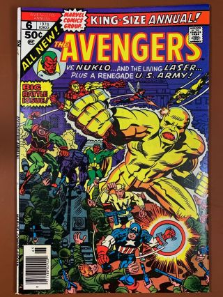 The Avengers Annual 6 Marvel Comics Bronze Age