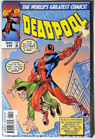 S874.  Deadpool 11 By Marvel 8.  5 Vf,  (1997) Fantasy 15 Homage Cover