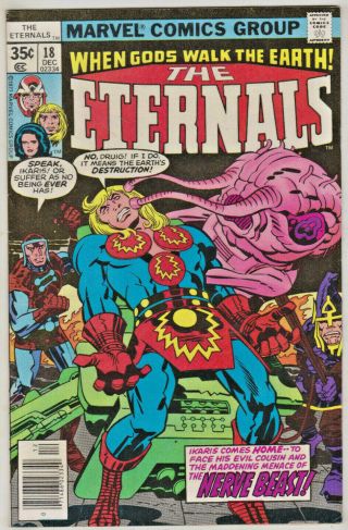 Eternals 18 Vf 1977 Jack Kirby Marvel Bronze Age Comics