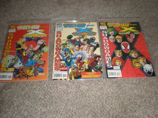 Spider - Man And X - Factor: Shadowgames 1 - 3 Complete (may - July 1994,  Marvel)