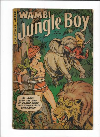 Wambi,  Jungle Boy 14 [1952 Vg - ] Great Cover