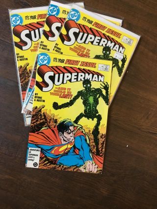 4x1986 Dc Comics Superman No.  1 (it 