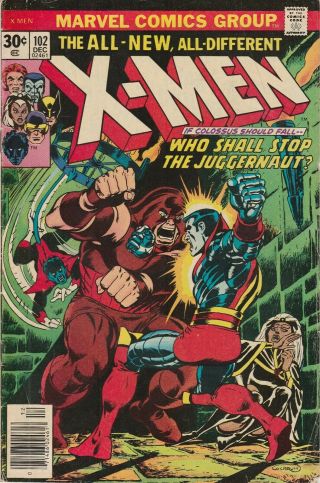 Marvel Comics X - Men 102 Dec.  1976 Juggernaut