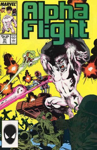 Alpha Flight (1st Series) 51 Vf/nm; Marvel | Save On - Details Inside