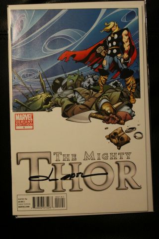 Mighty Thor 1 - Walt Simonson 1:25 Variant - Signed Olivier Coipel