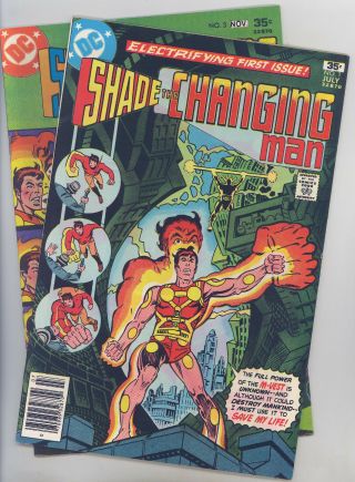 Shade The Changing Man (1977) Set Of 2 (1,  3) Vf - /vf Ditko