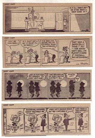 Andy Capp By Reg Smythe - British Humor - 25 Comic Strips - Complete Nov.  1964